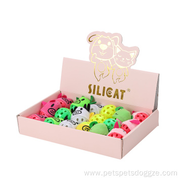 Cat ball plush head display tray toys